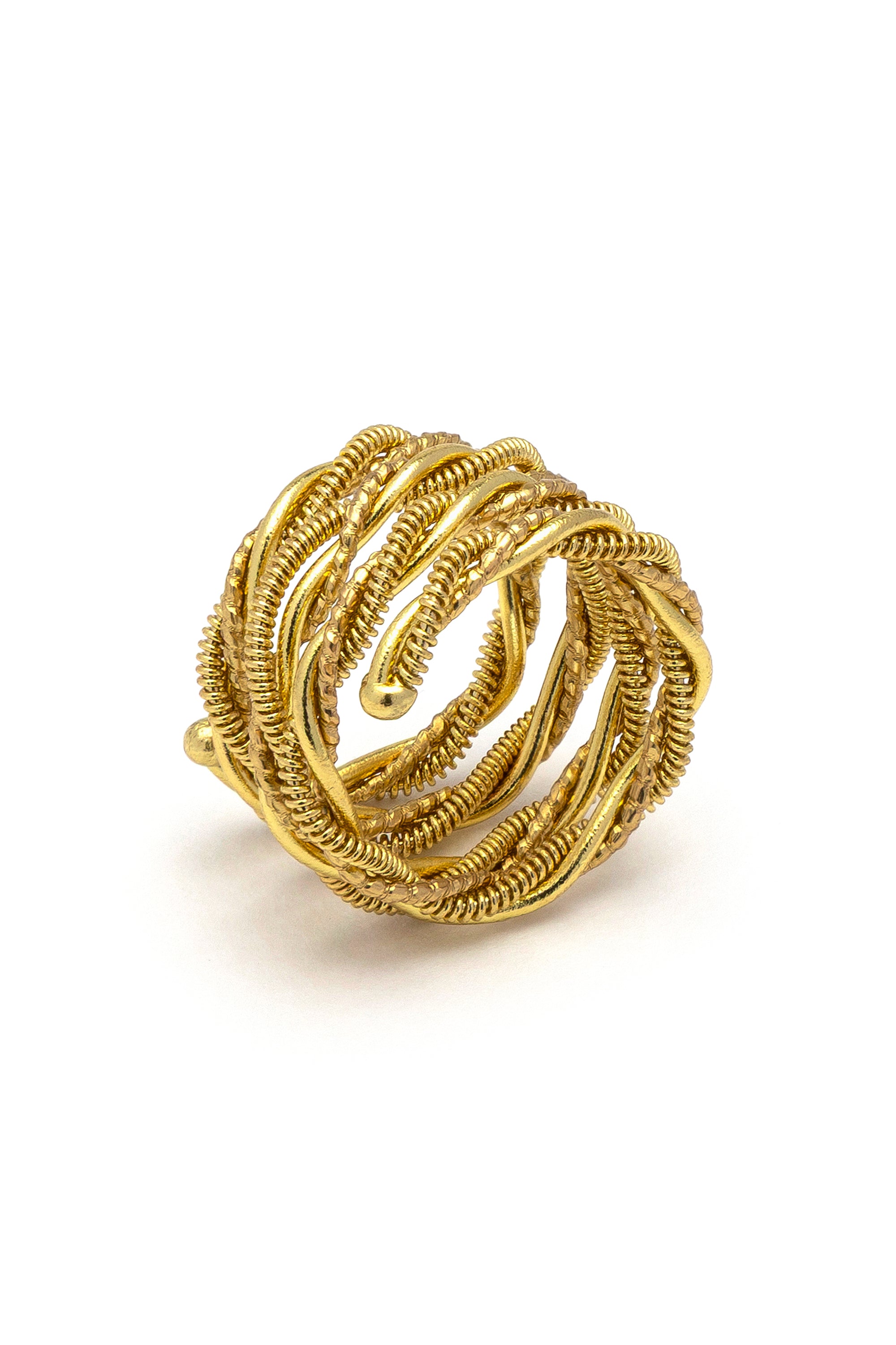 Anello fascia spirale — Oro, foto 3