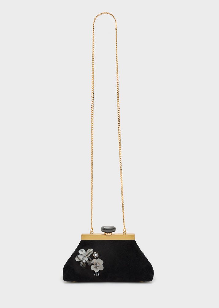 Pochette fiore — Nero, foto 4