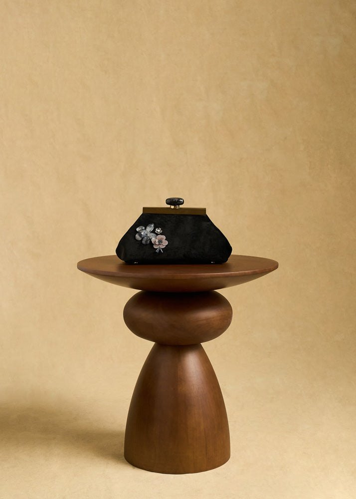 Pochette fiore — Nero, foto 5