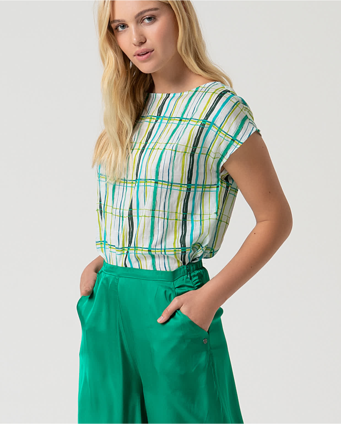 Pantalone lungo svasato — Arancio, foto 4