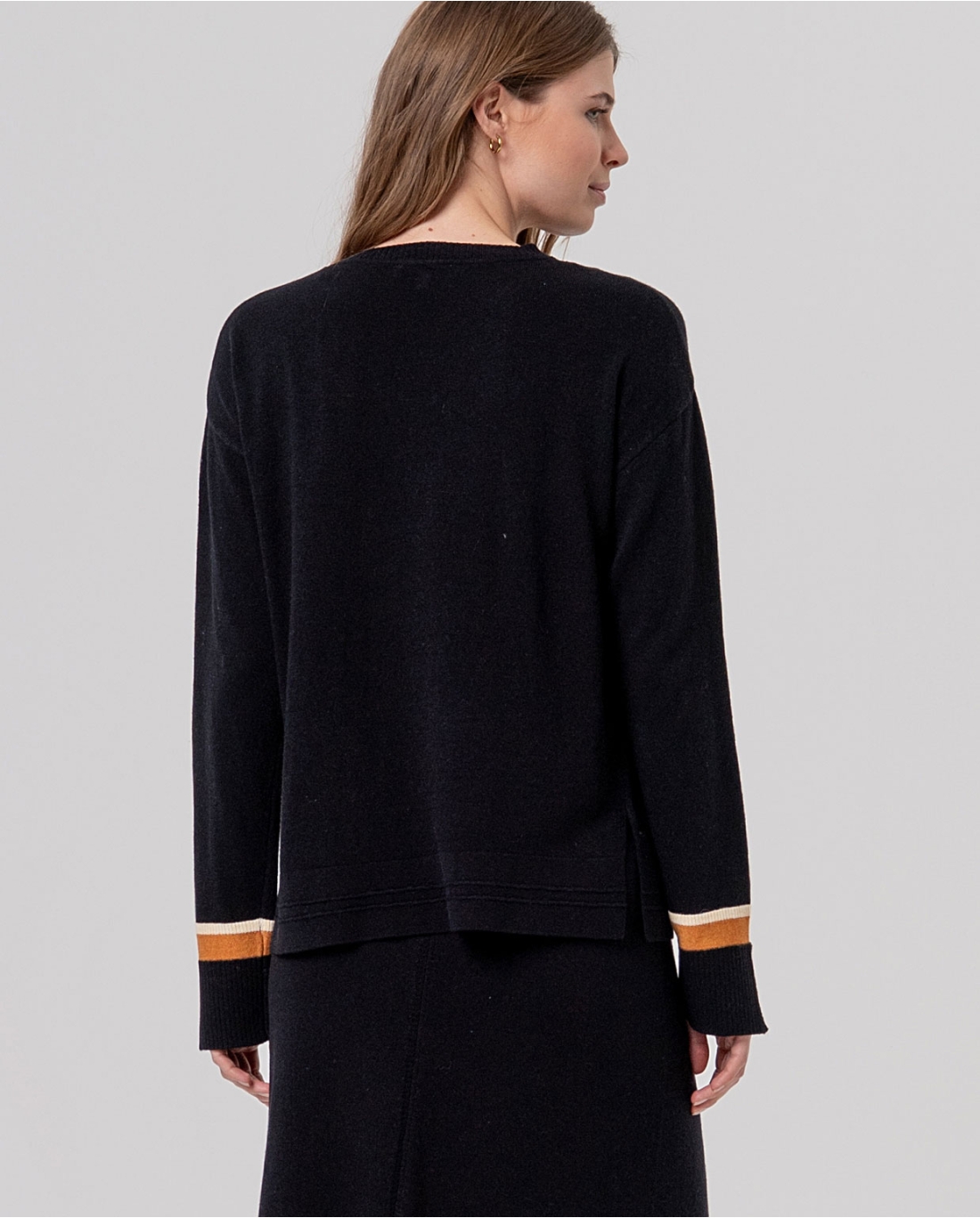 Maglia girocollo — Nero, foto 4