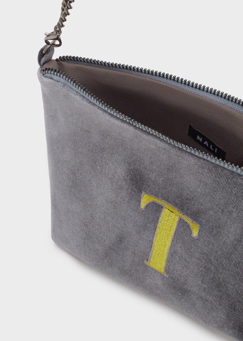Mini bag velluto t — Grigio, foto 3