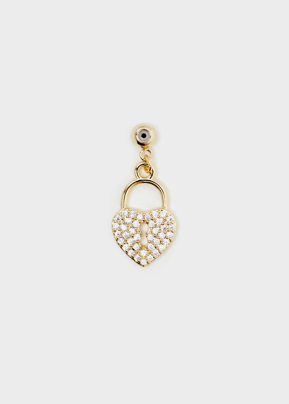 Charm cuore catenaccio — Oro