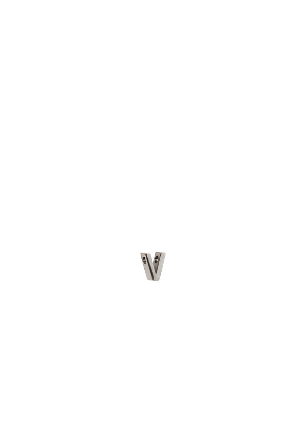 Charm lettera v — Argento