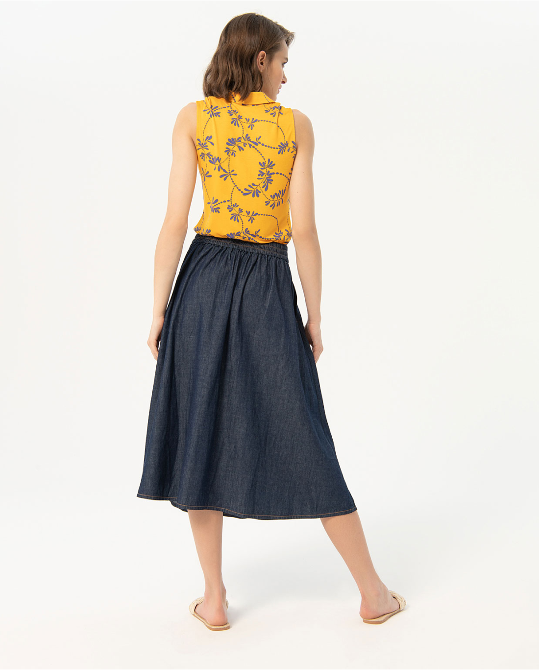 Gonna di jeans — Blu, foto 3