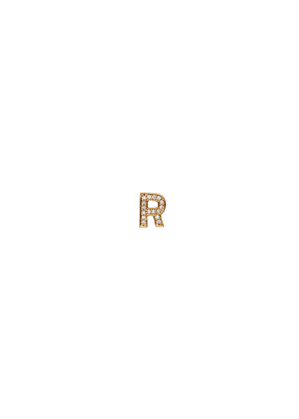 Charm lettera r — Oro