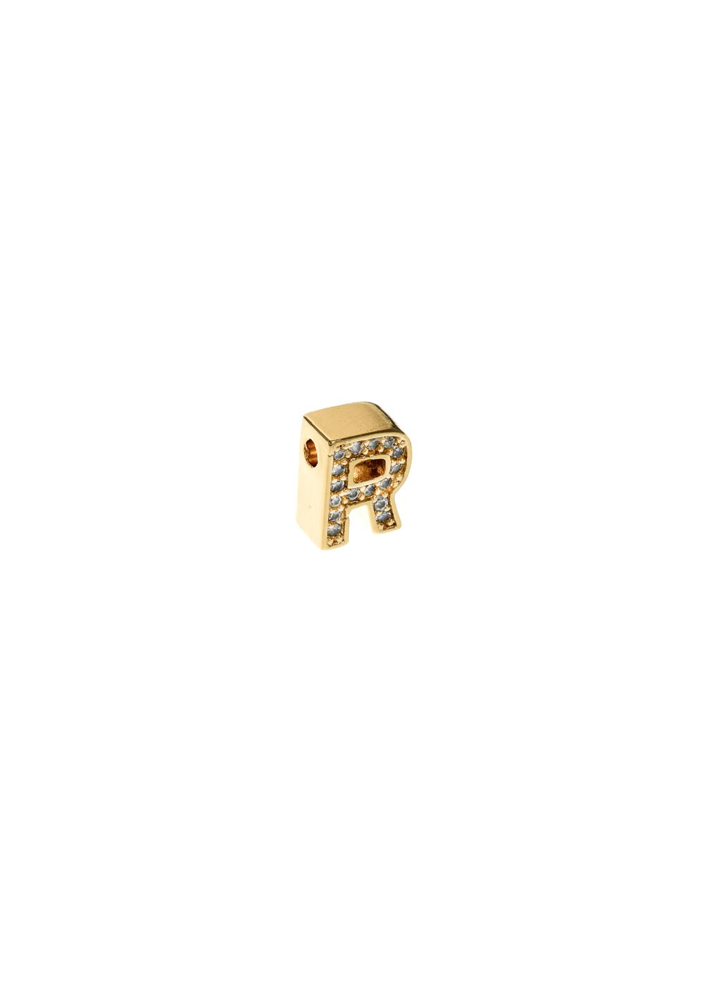 Charm lettera r — Oro, foto 2