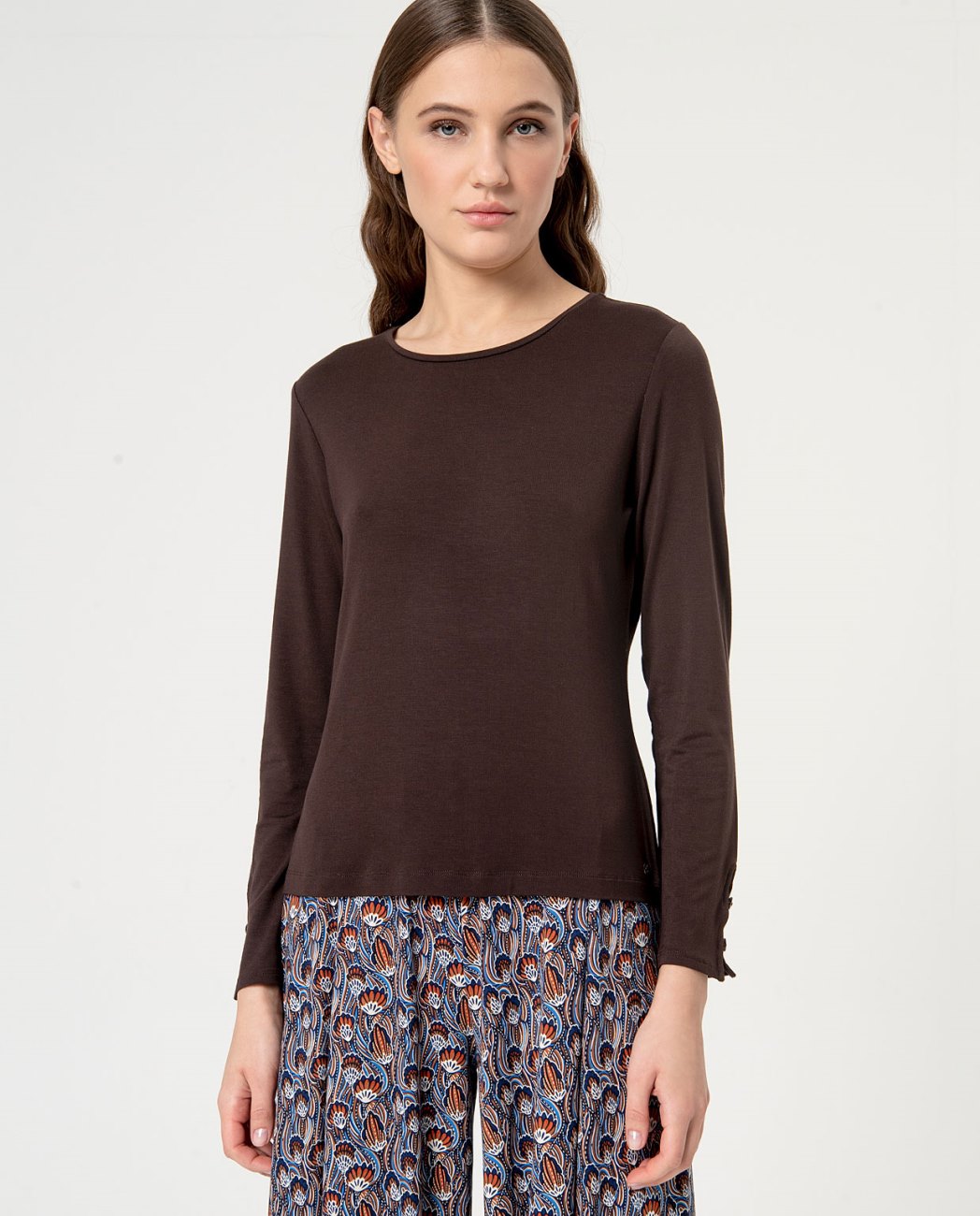T-shirt scollo rotondo