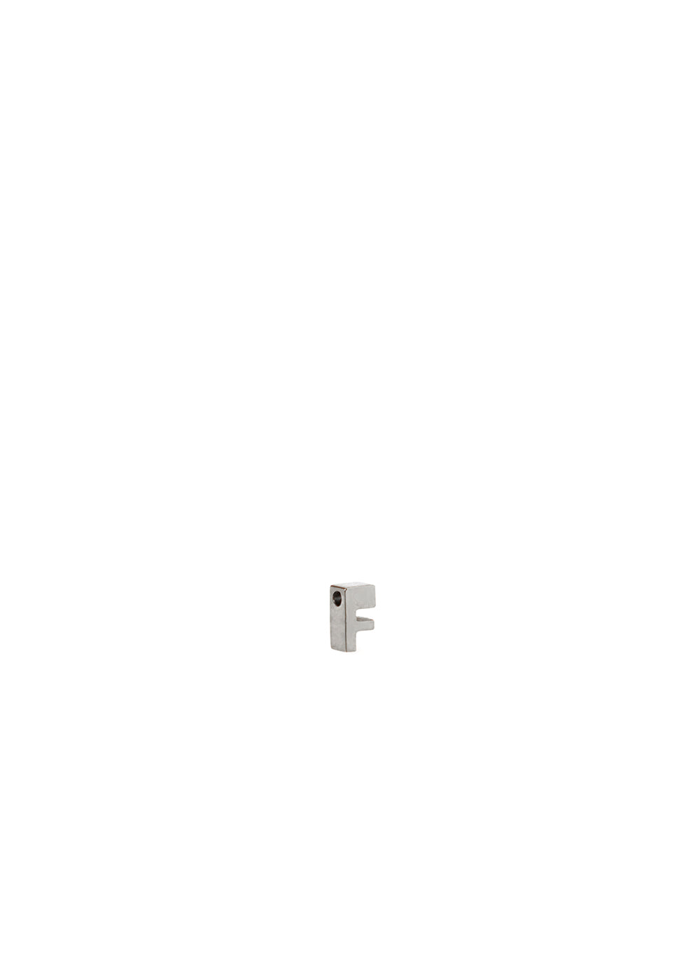 Charm lettera f — Argento