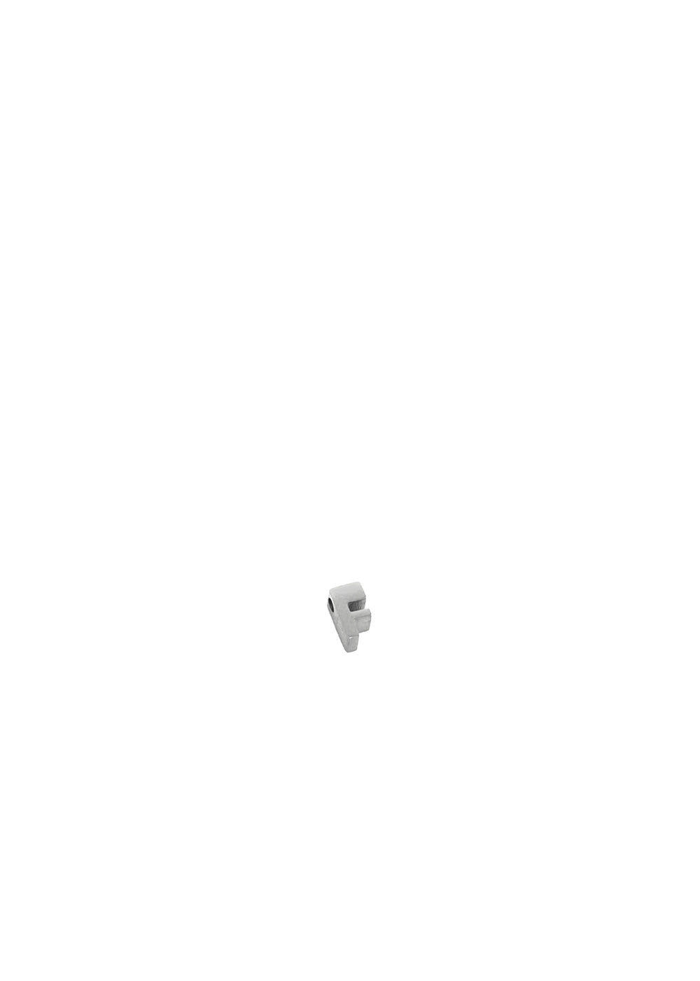 Charm lettera f — Argento, foto 2