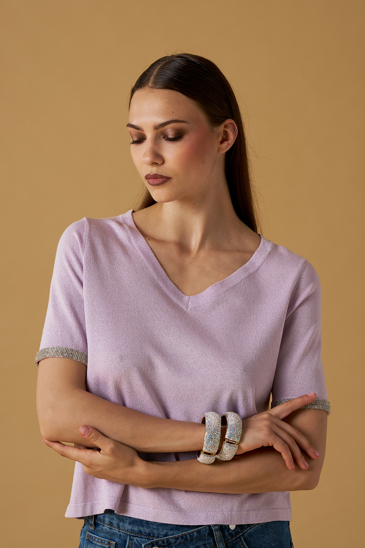 Maglia lurex — Salvia, foto 2