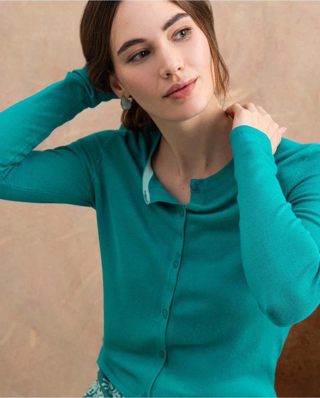 Cardigan — Bianco, foto 2