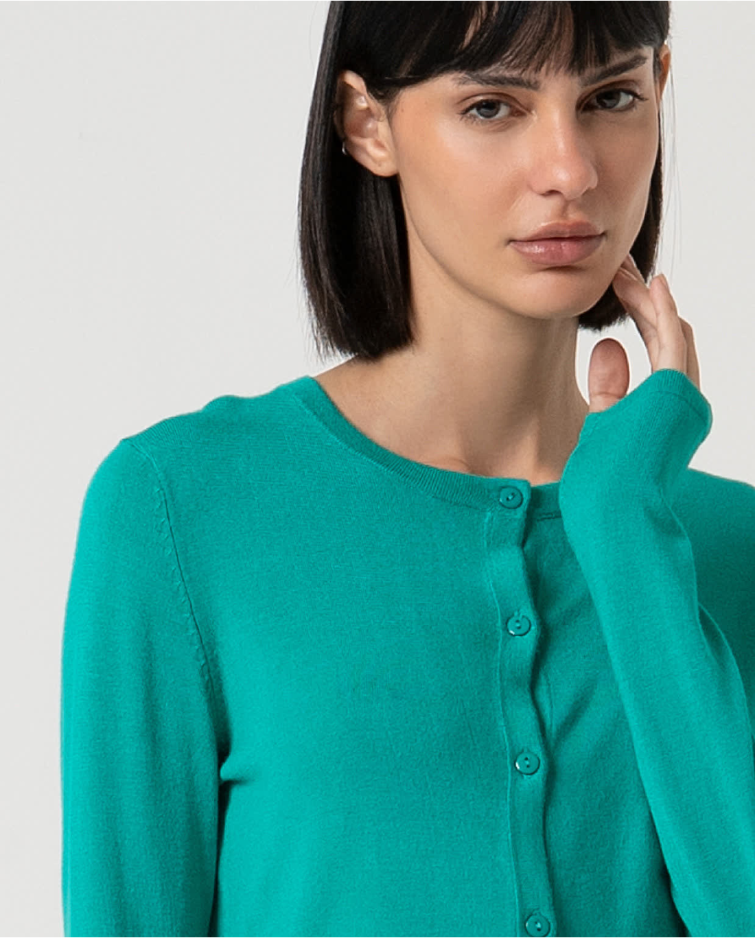 Cardigan — Bianco, foto 4