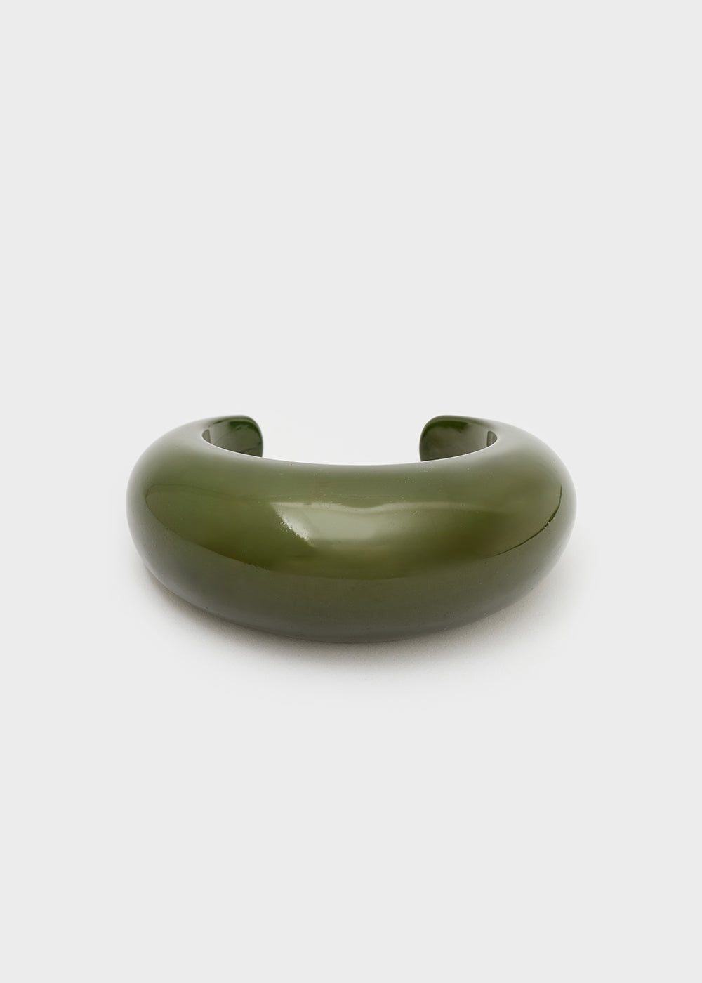 Bracciale bombato resina — Verde