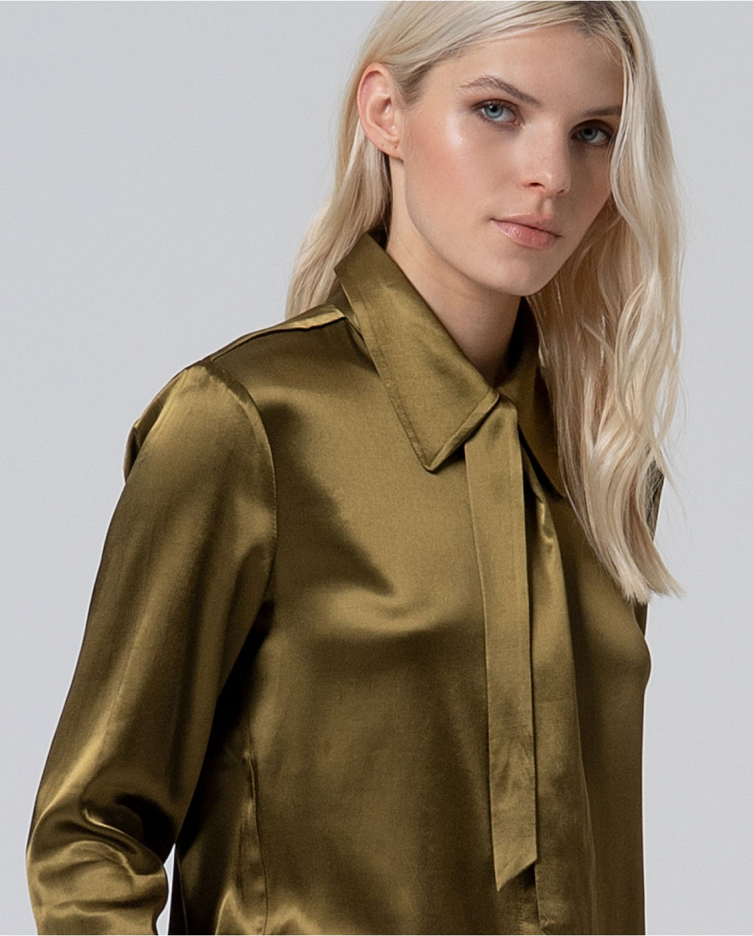 Camicia fiocco — Verde, foto 4