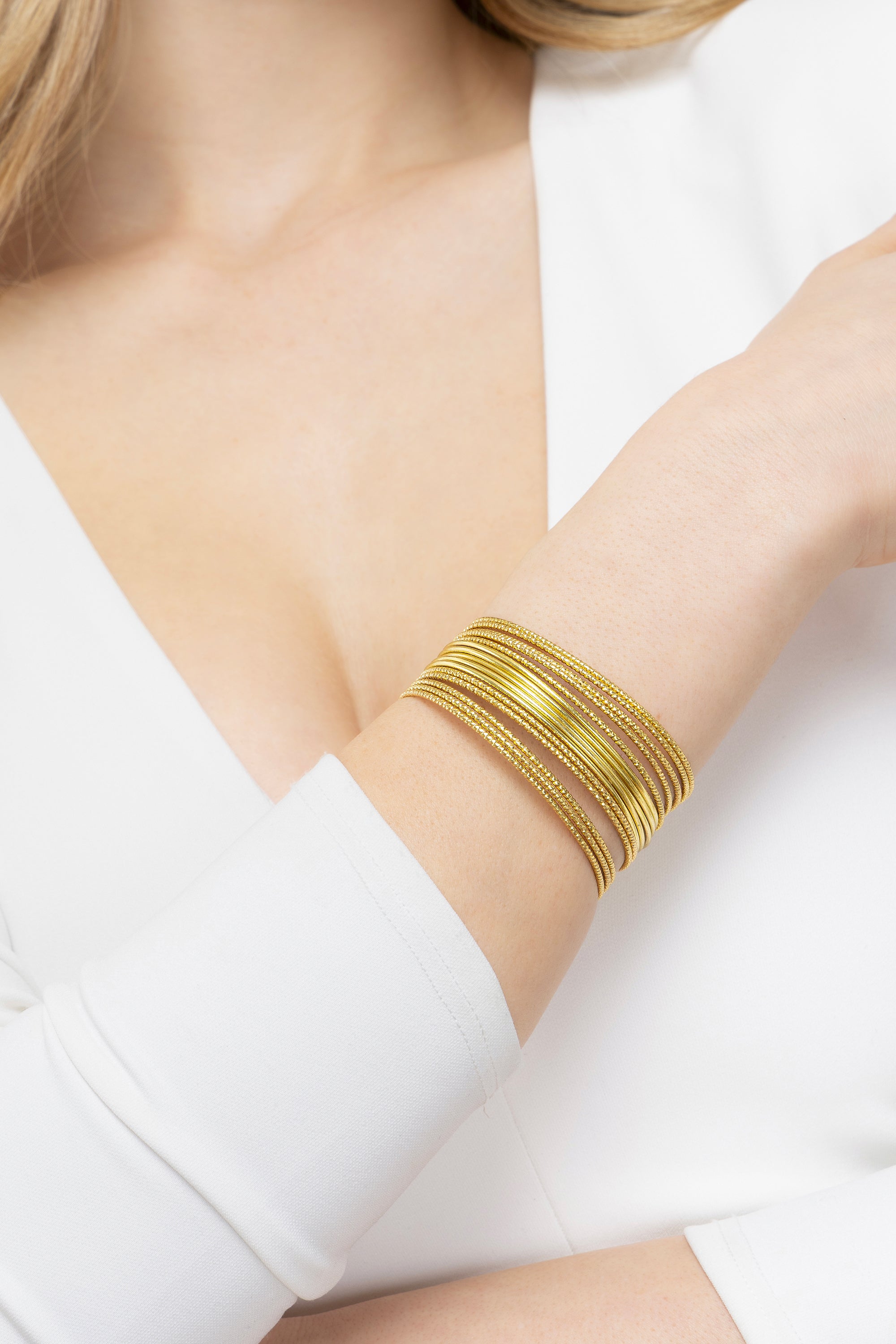 Bracciale fascia — Oro, foto 3
