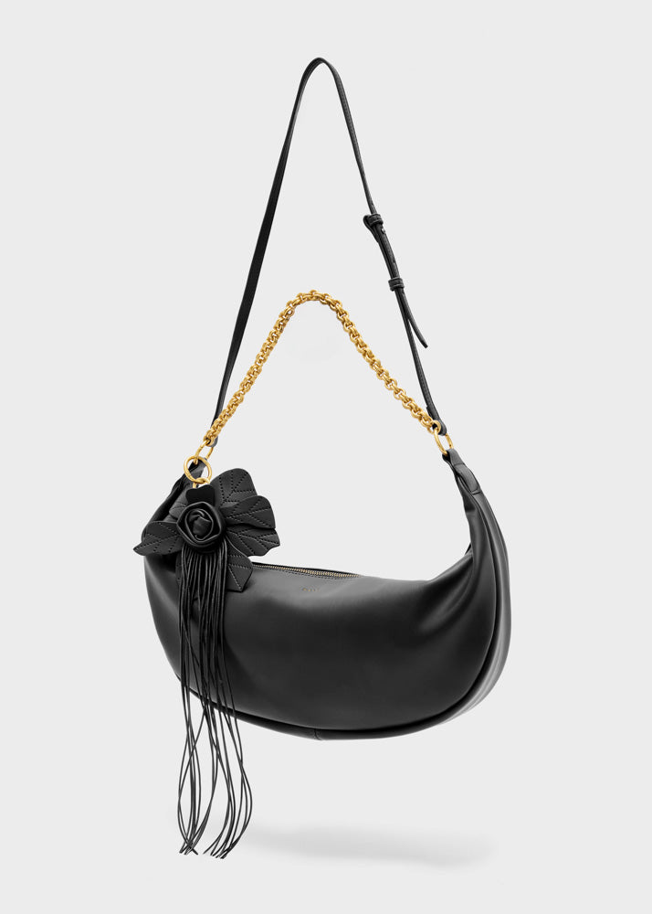 Borsa fiore — Nero, foto 2