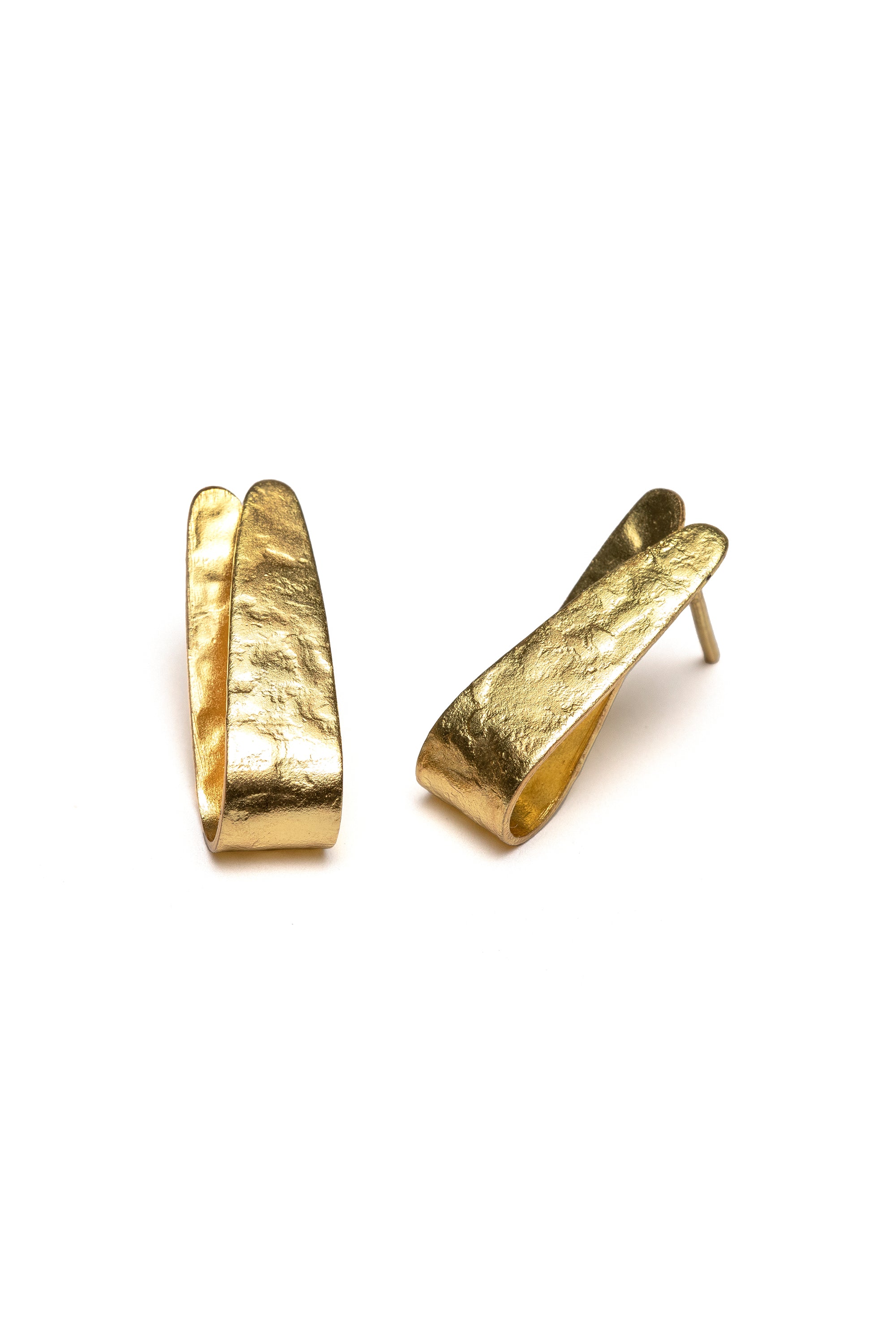 Orecchini mini cappio — Oro