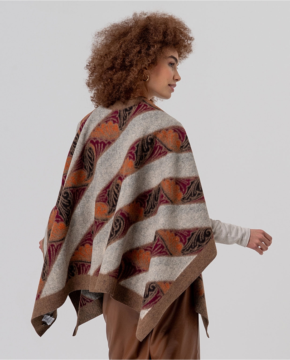 Poncho — Beige, foto 3