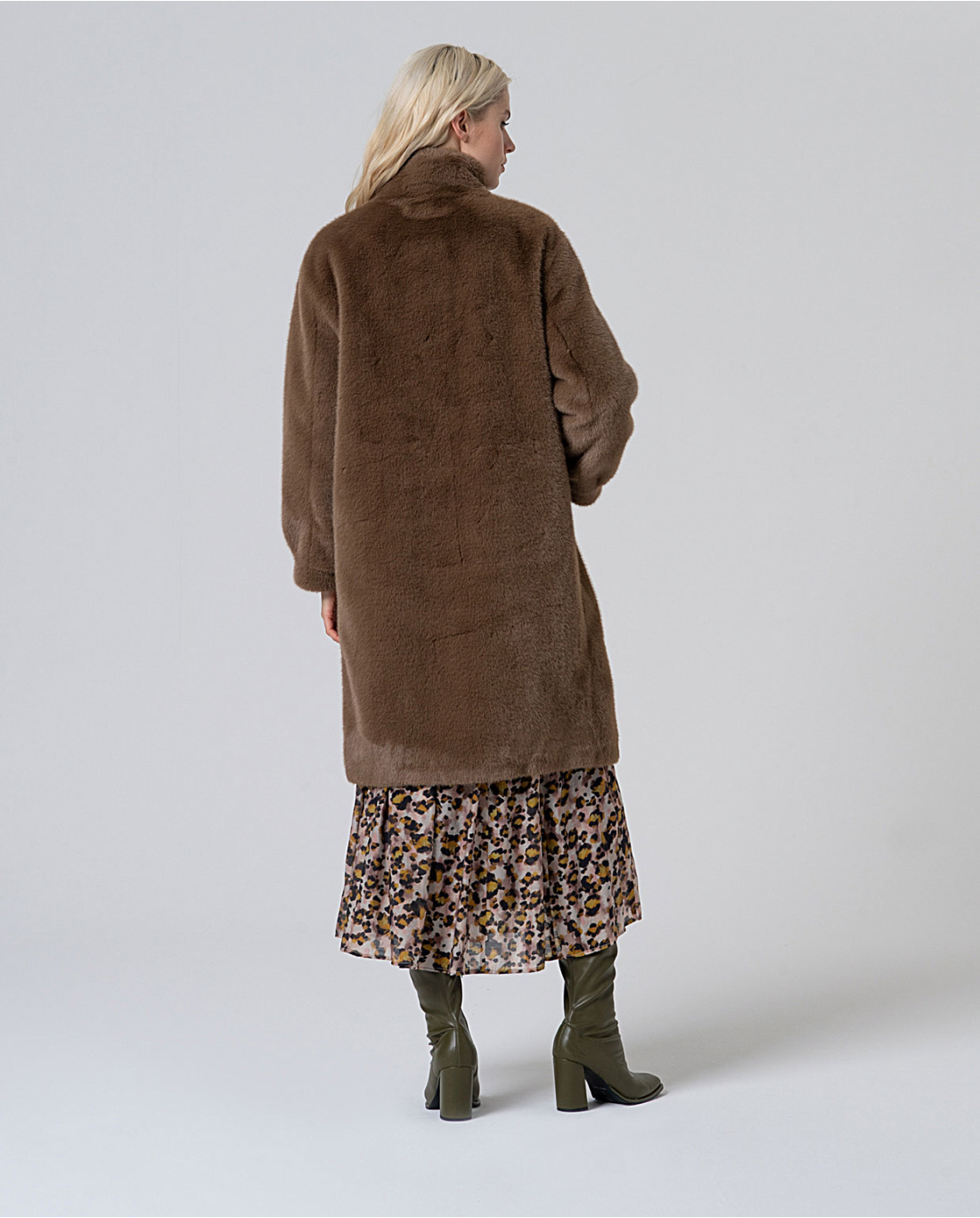 Cappotto pelliccia — Ecru, foto 5