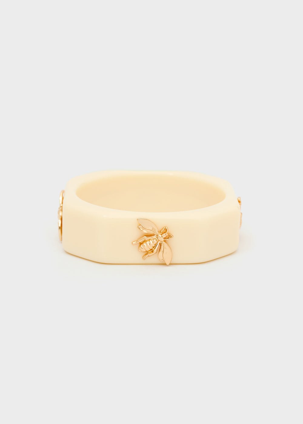 Bracciale rigido con ape — Beige, foto 4