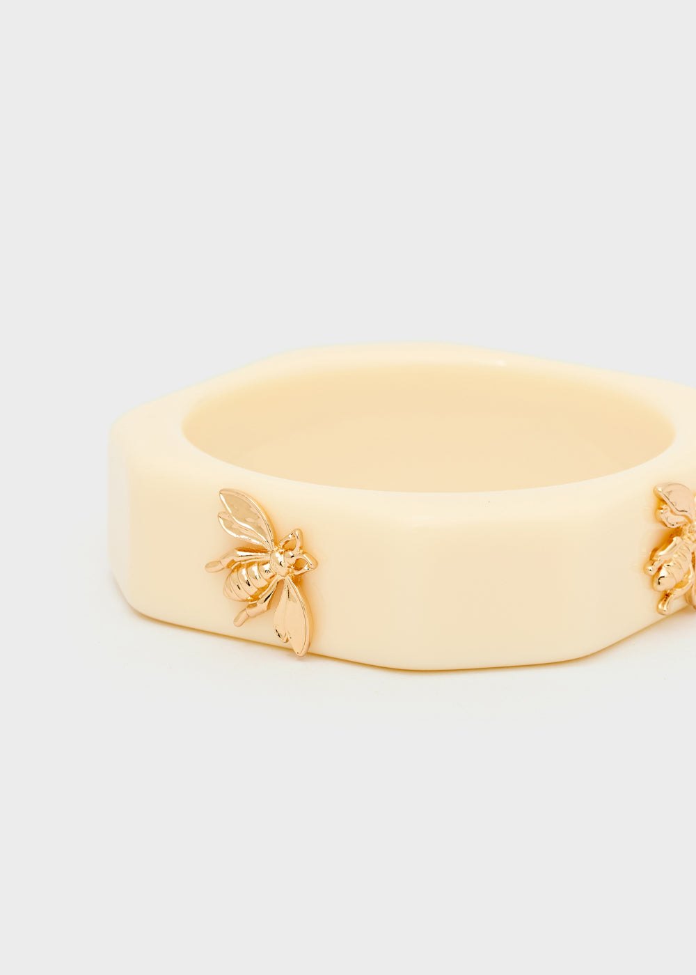 Bracciale rigido con ape — Beige, foto 5