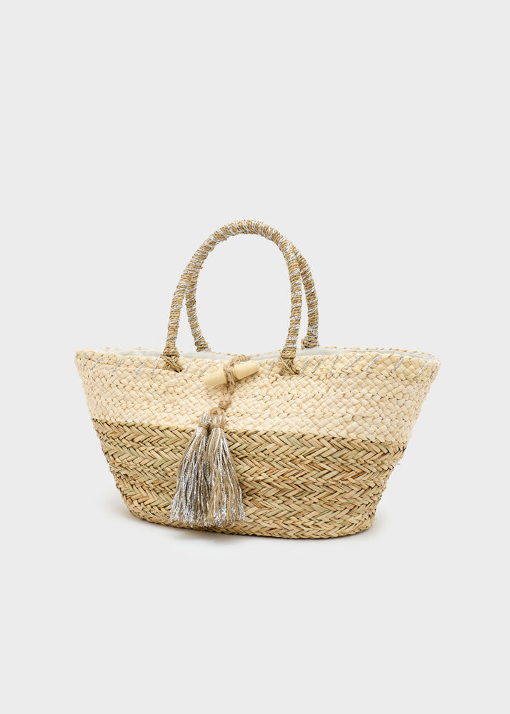 Borsa paglia — Beige, foto 2