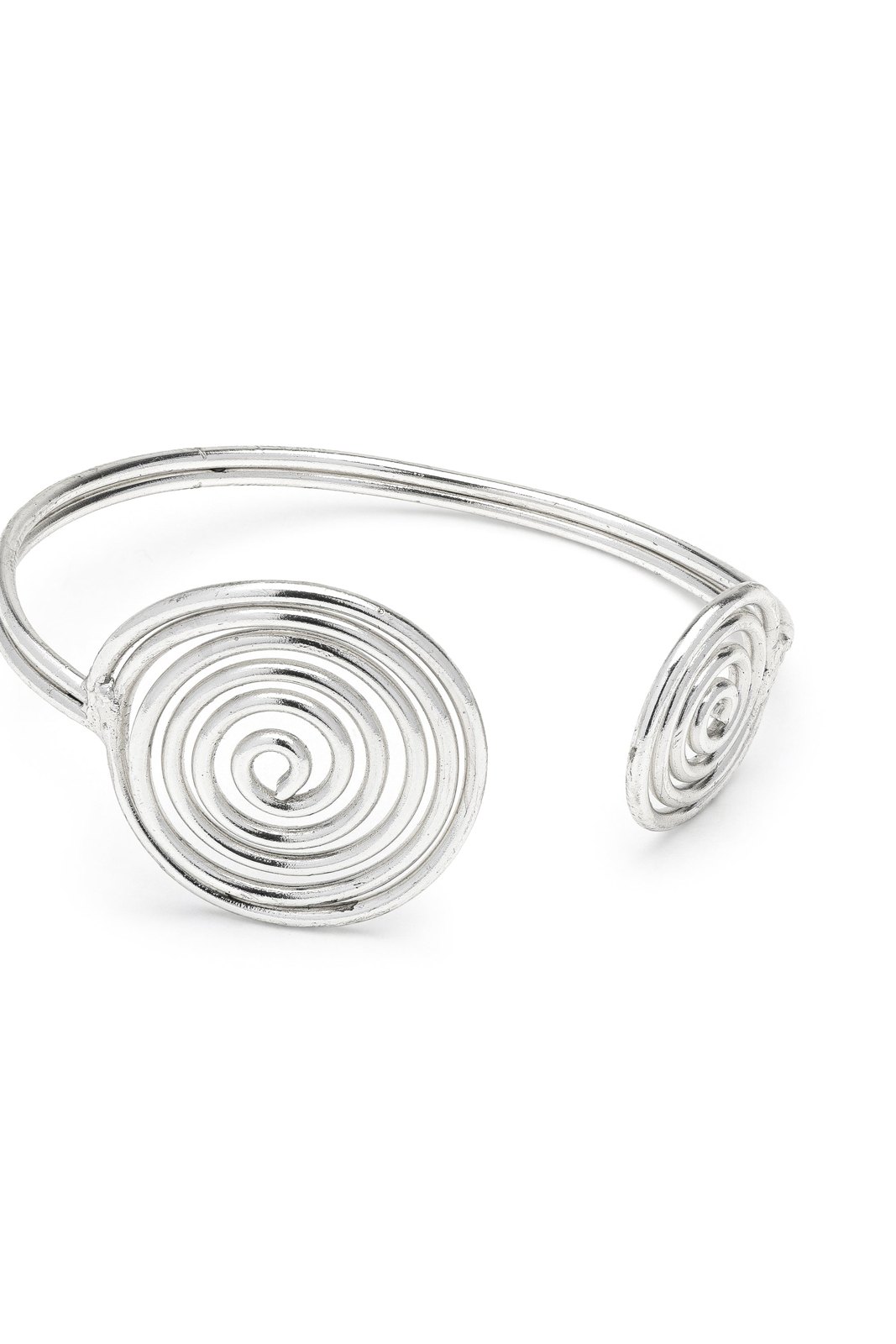 Bangle aperto cerchi — Argento, foto 2