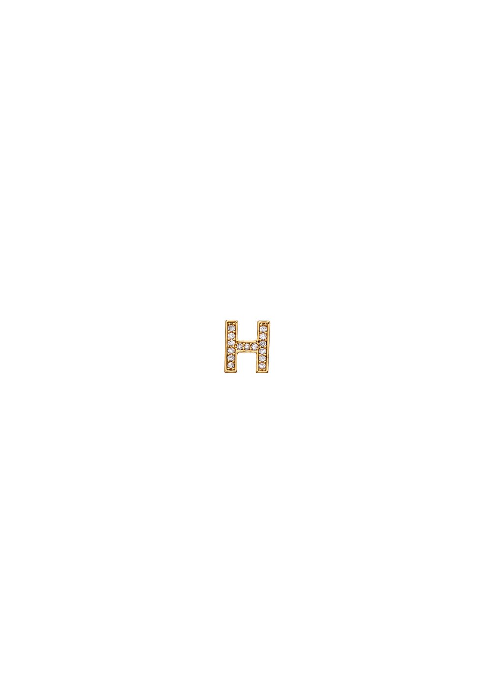 Charm lettera h — Oro