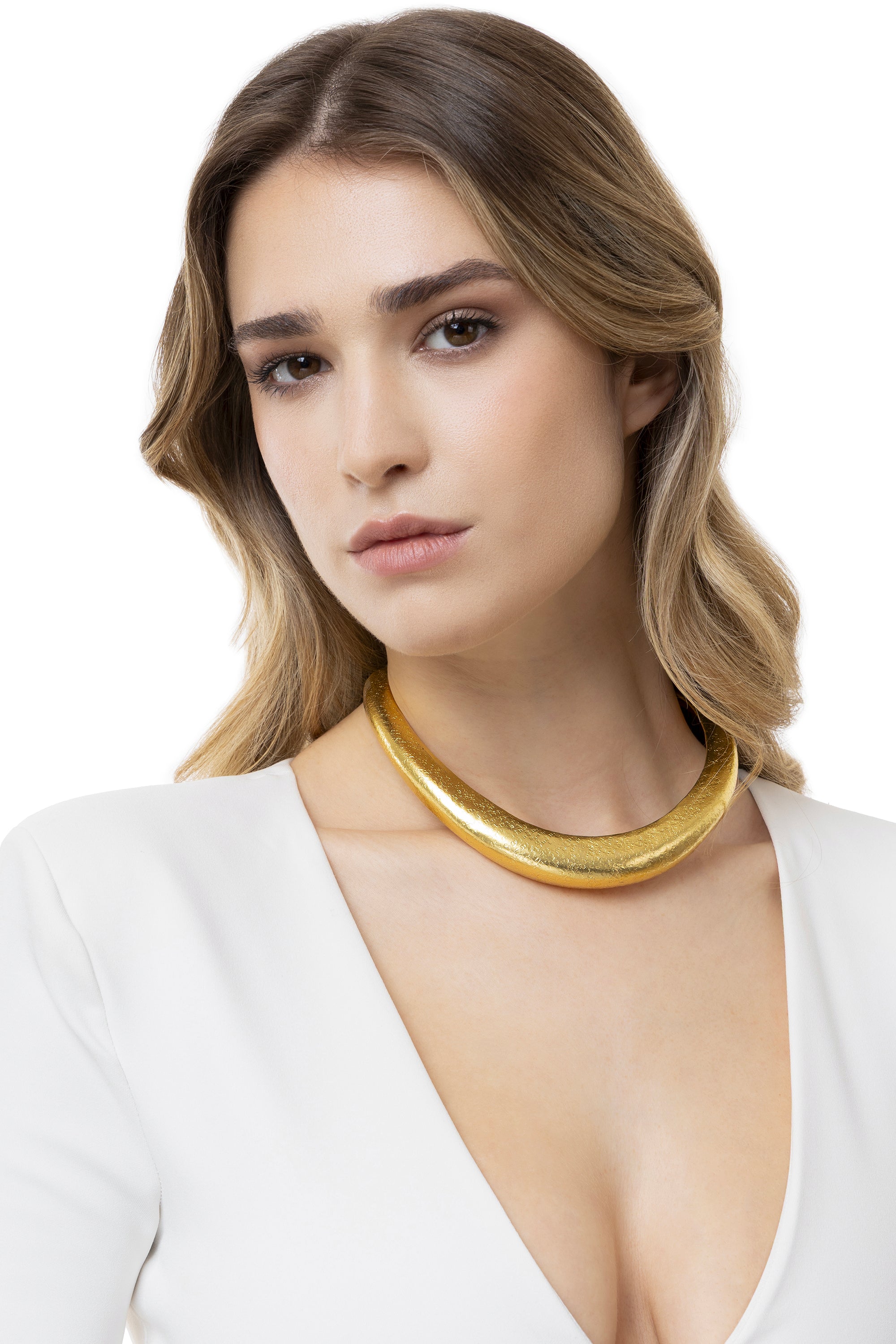 Girocollo rigido — Oro, foto 3