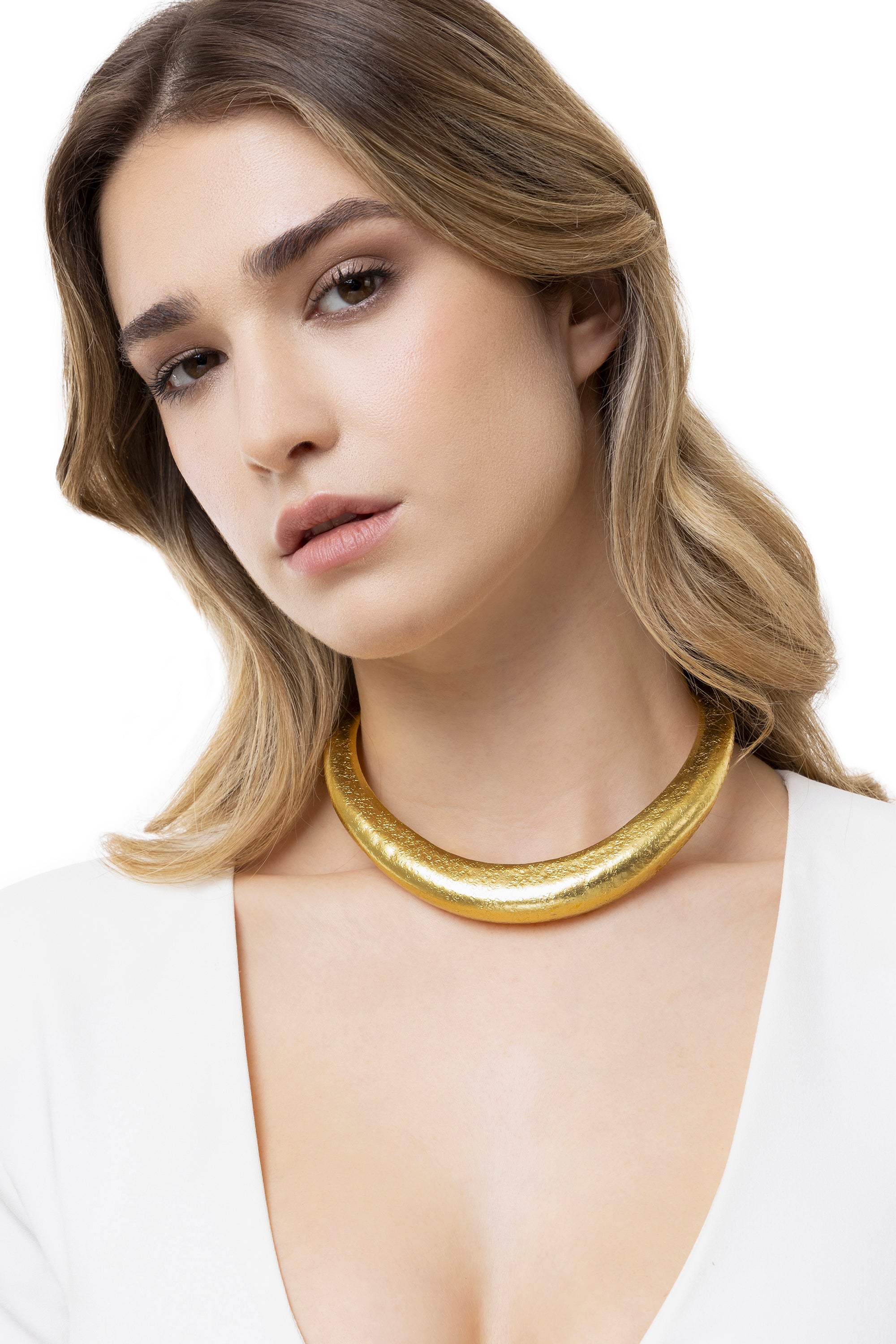 Girocollo rigido — Oro, foto 2
