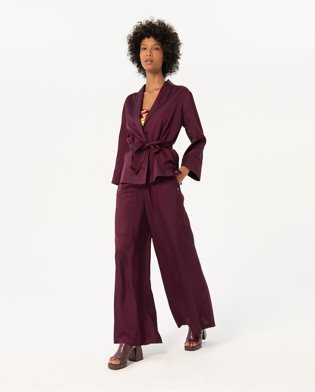 Pantaloni ampi — Nero, foto 4