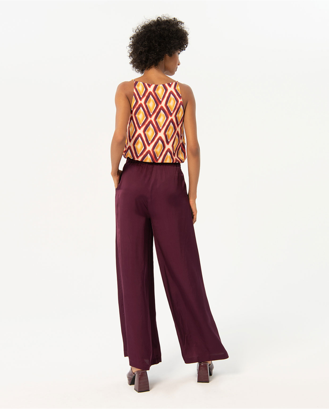 Pantaloni ampi — Nero, foto 3