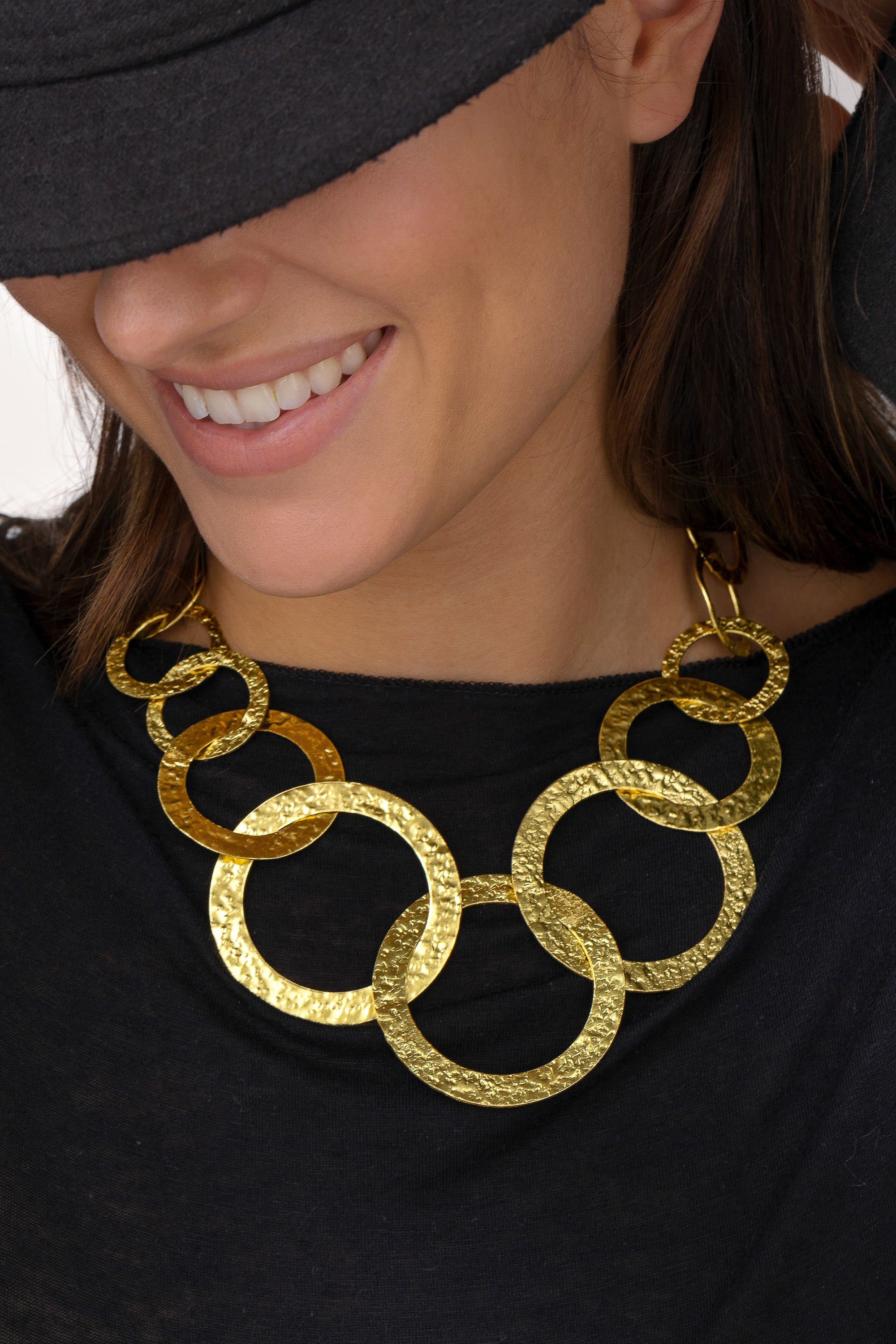 Collana sagome cerchi — Oro, foto 2
