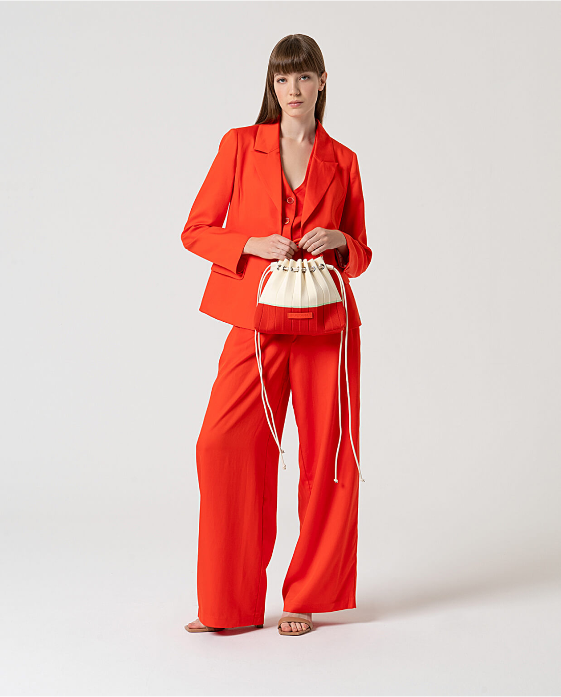 Blazer con bottoni — Bianco, foto 4