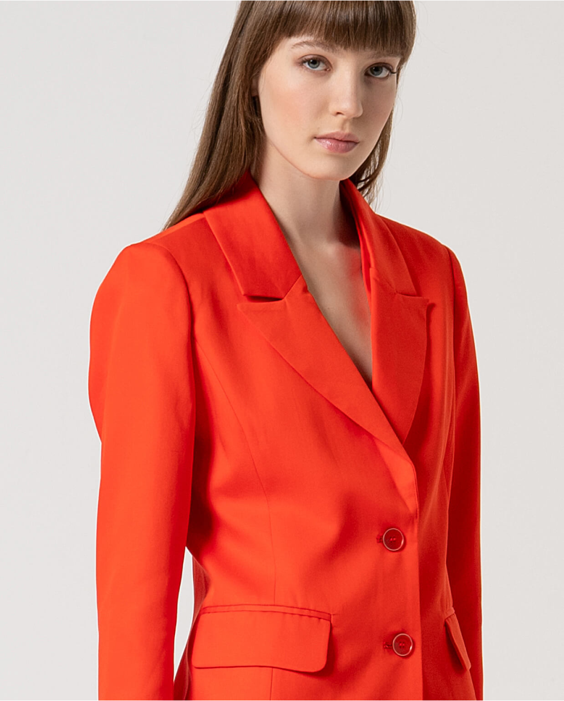 Blazer con bottoni — Bianco, foto 2