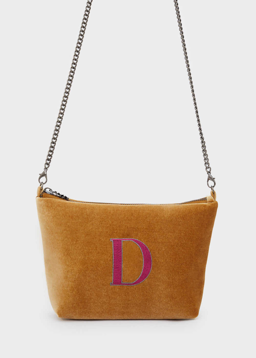 Mini bag velluto d — Ocra