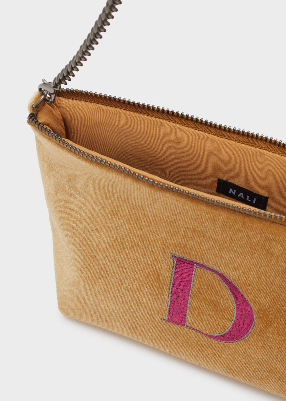 Mini bag velluto d — Ocra, foto 3