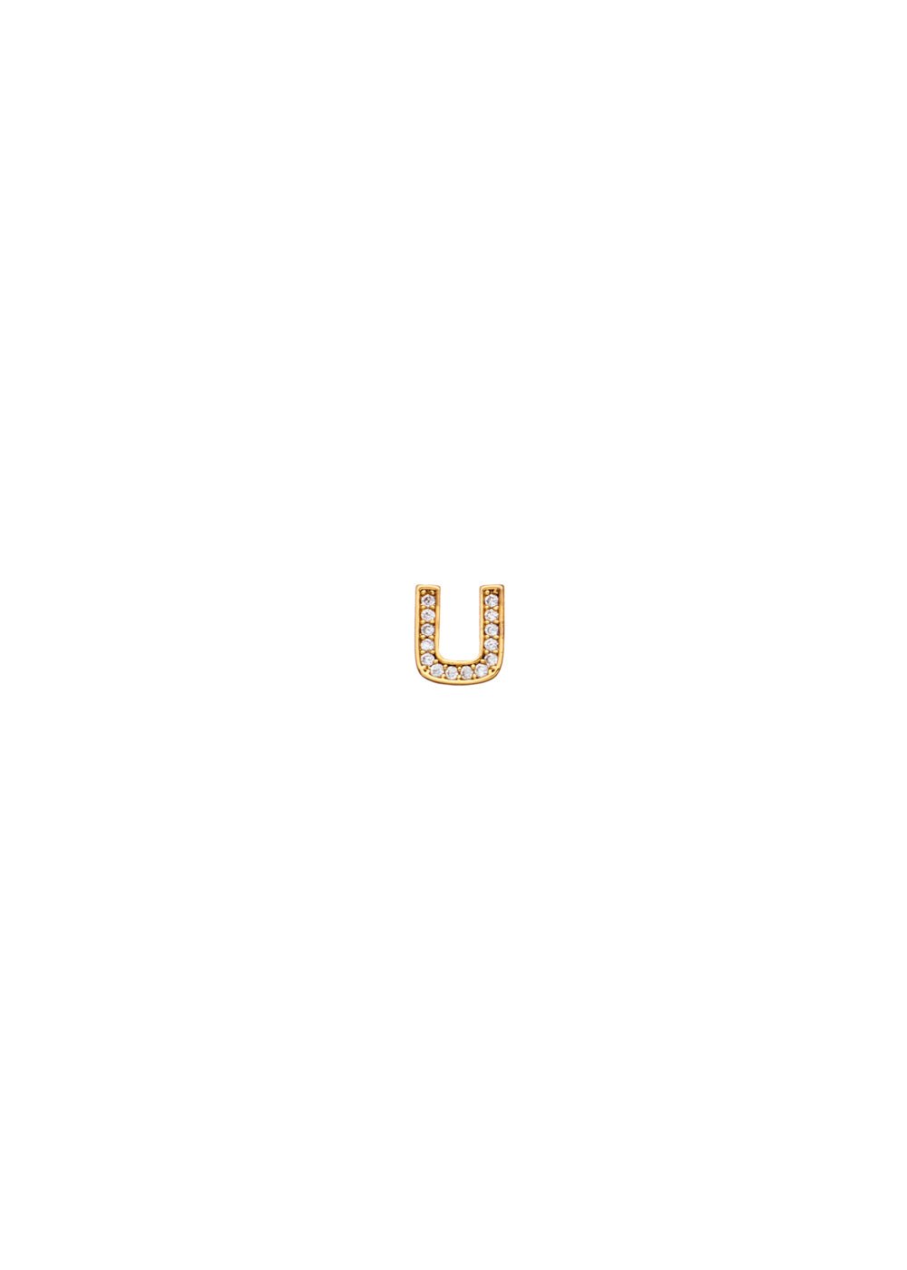 Charm lettera u — Oro