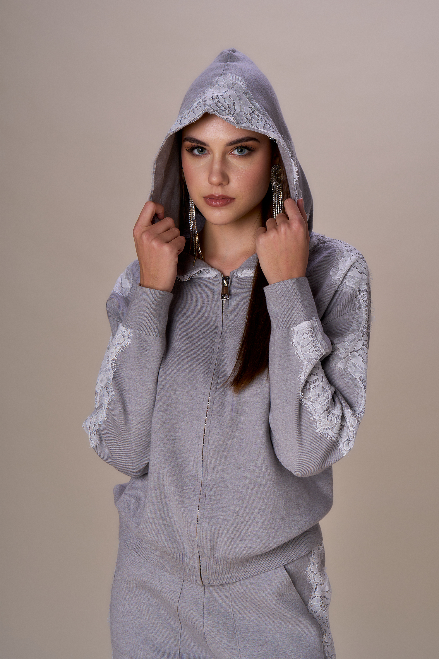 Maglia pizzo — Nero, foto 3