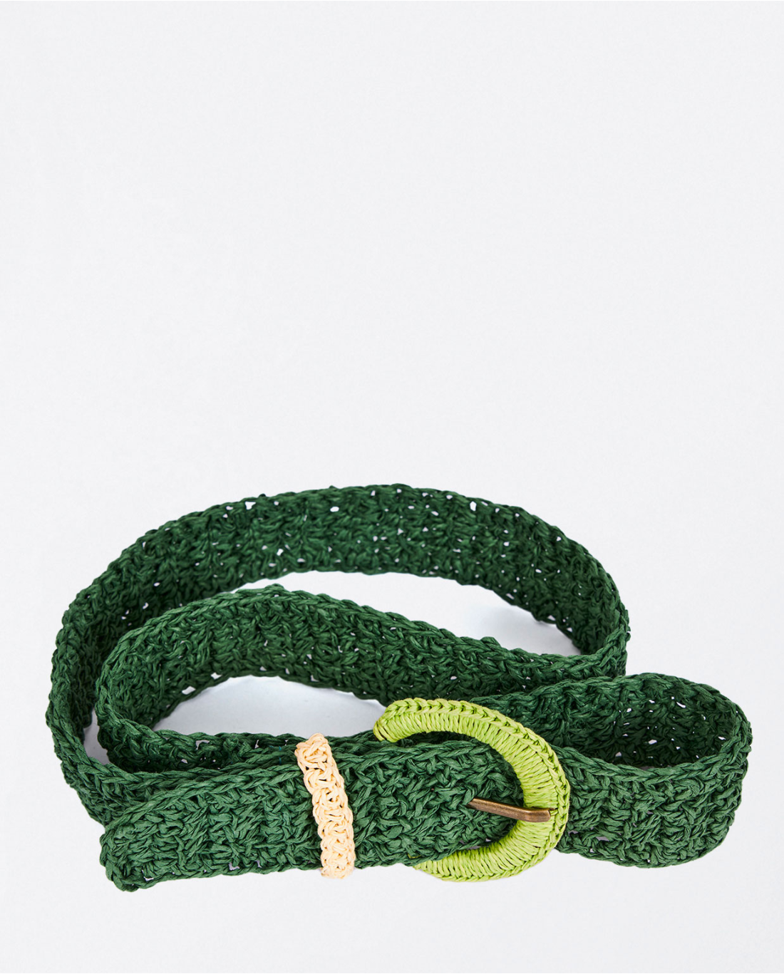 Cintura in rafia — Verde, foto 5