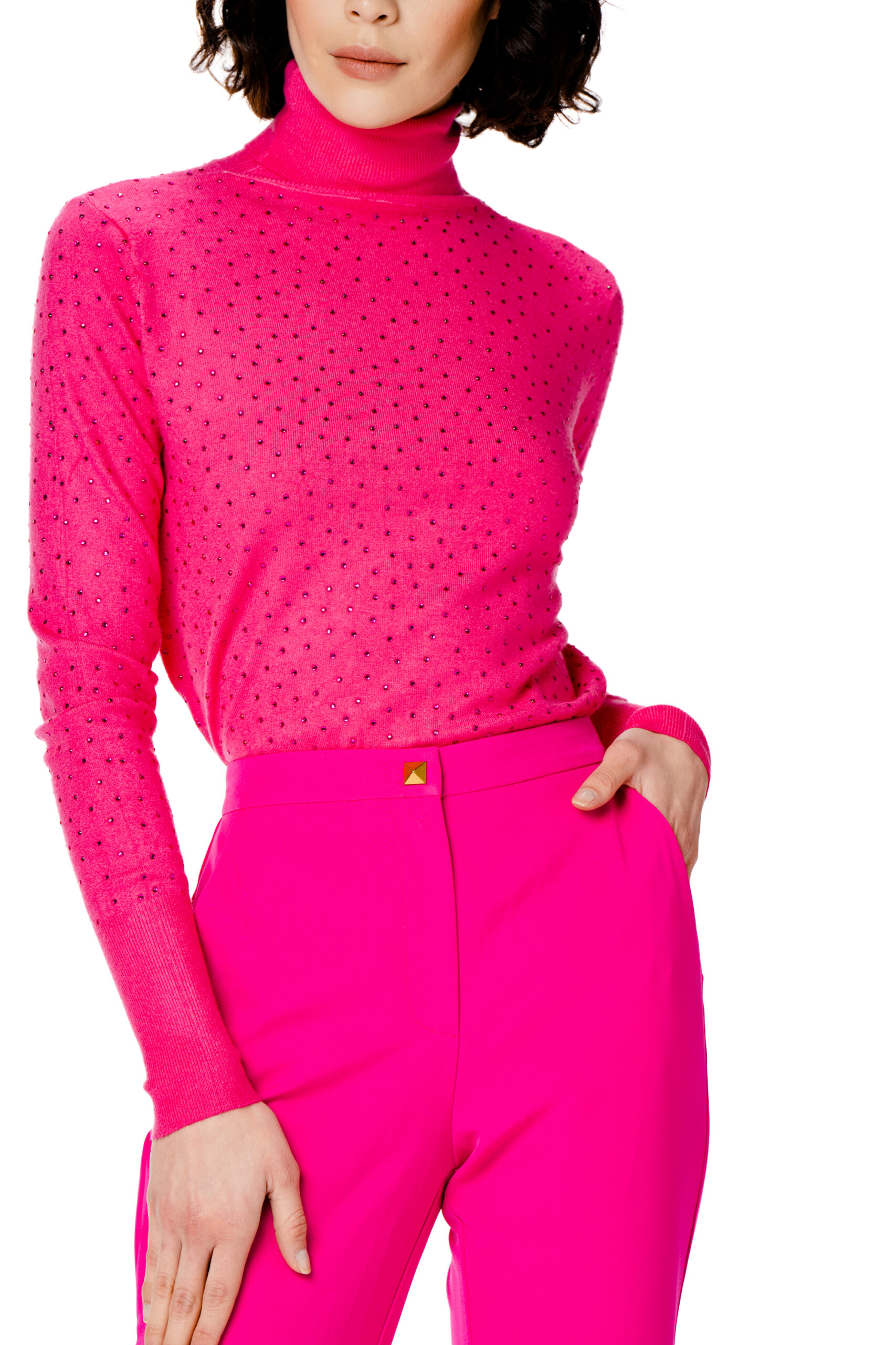 Pantalone nero pantalone rosso — Nero, foto 4