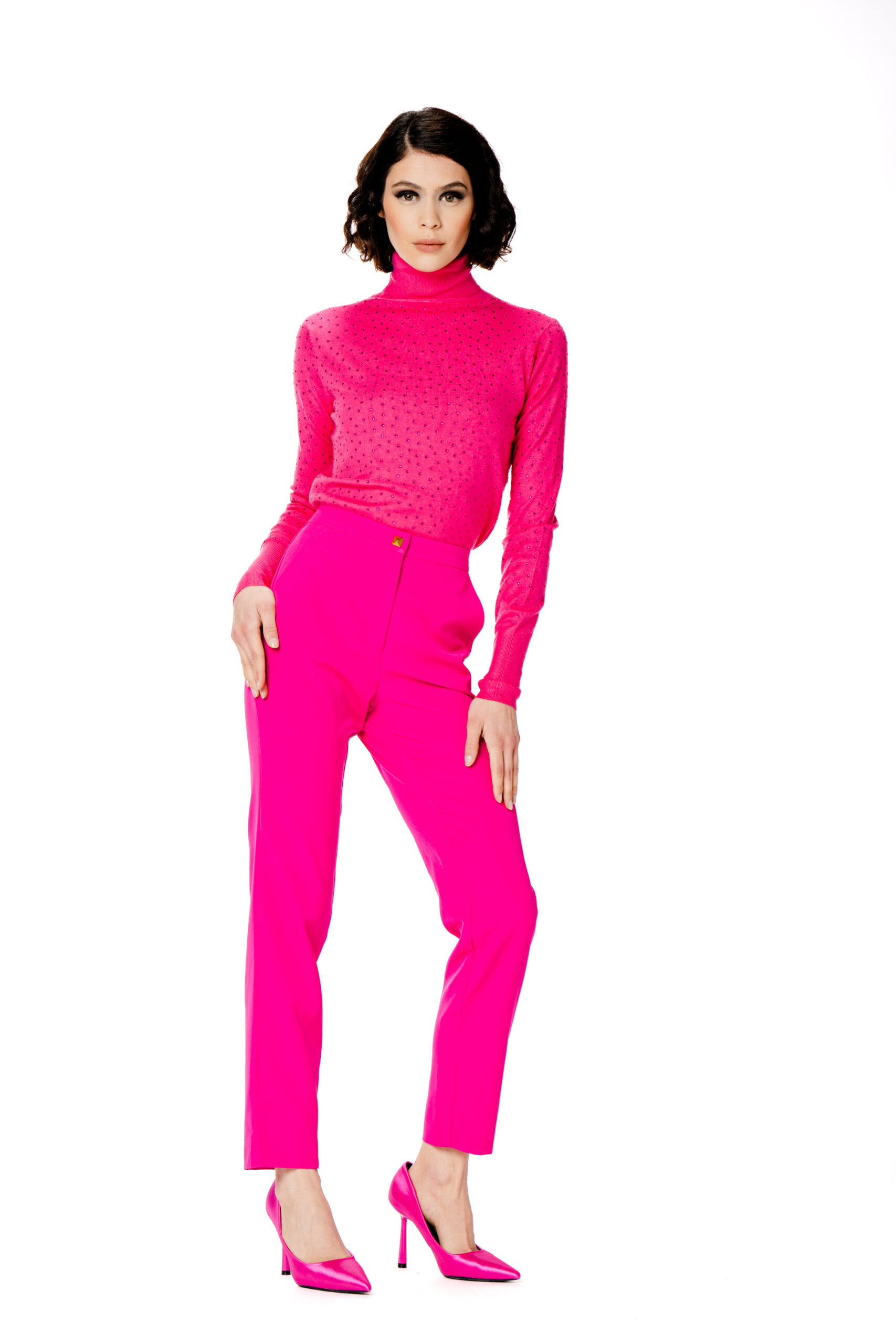 Pantalone nero pantalone rosso — Nero, foto 3