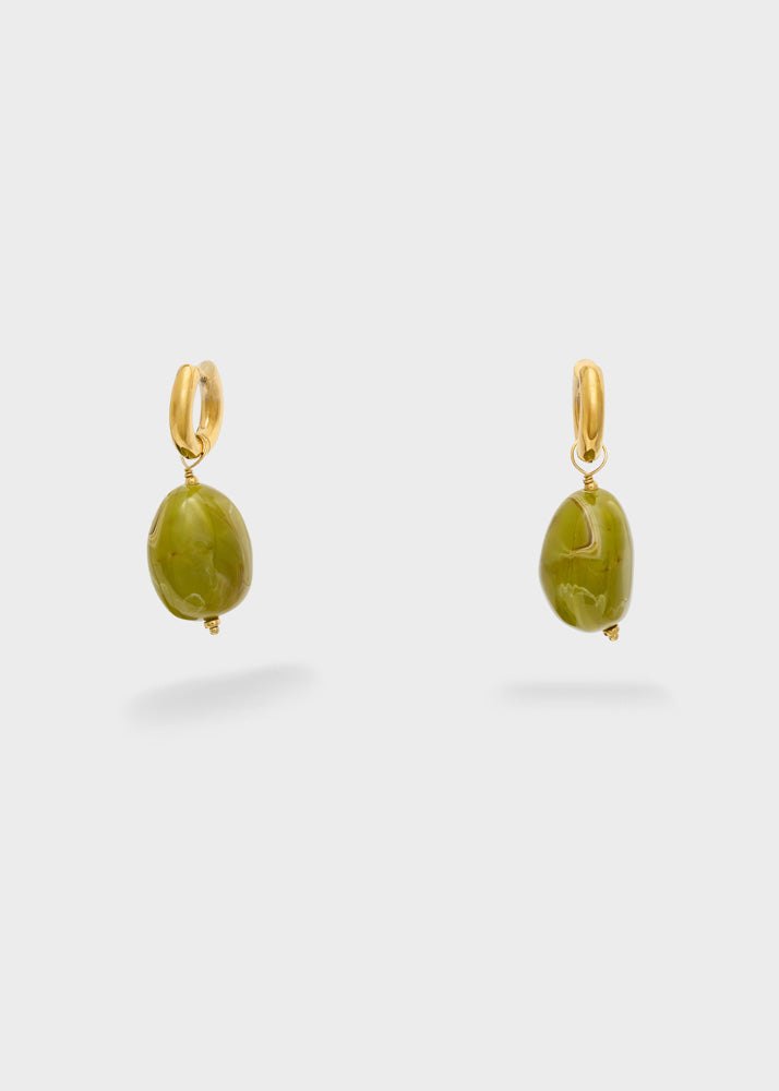 0ecchini pendenti — Verde