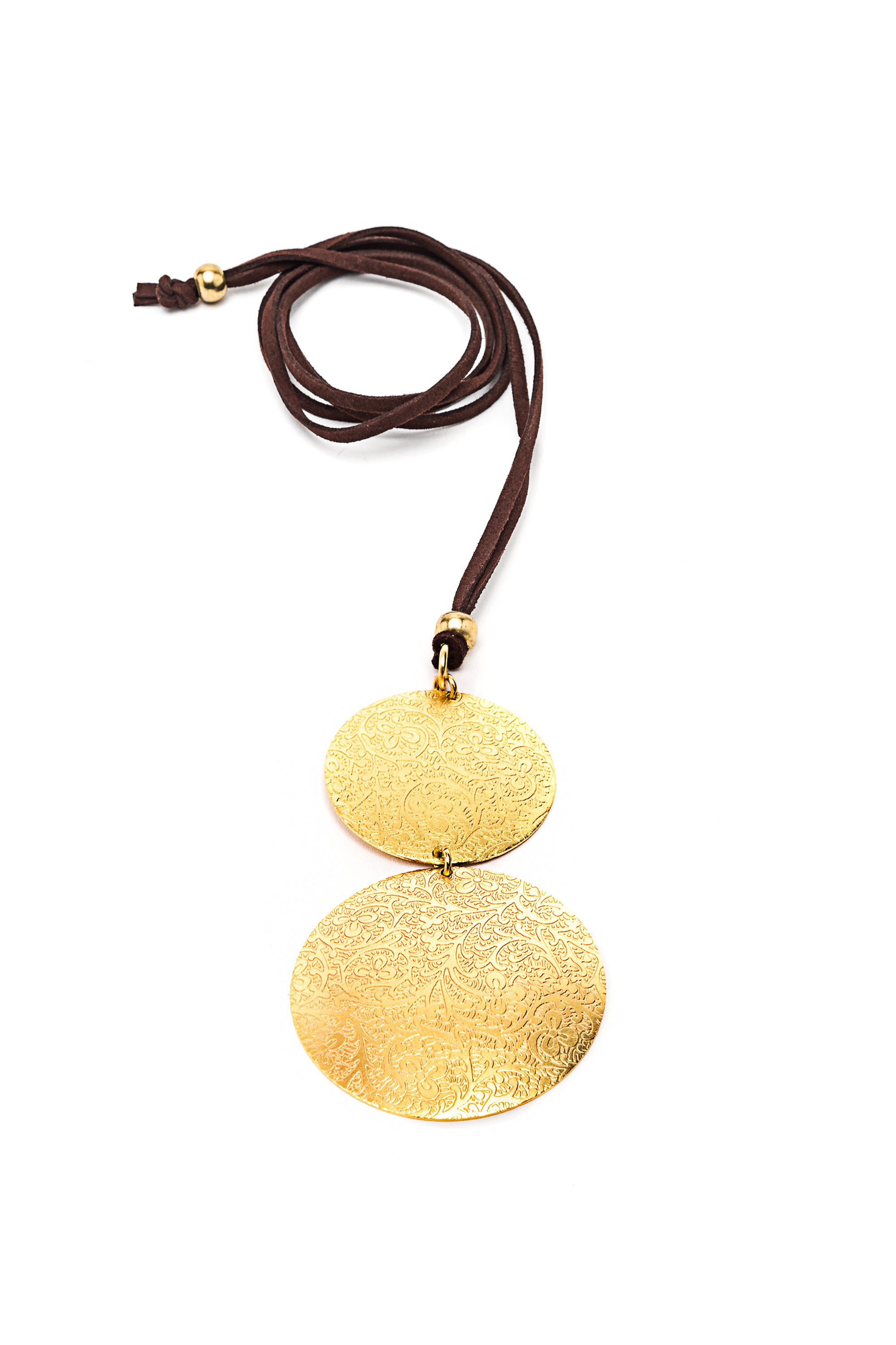 Pendente 2 placche — Oro