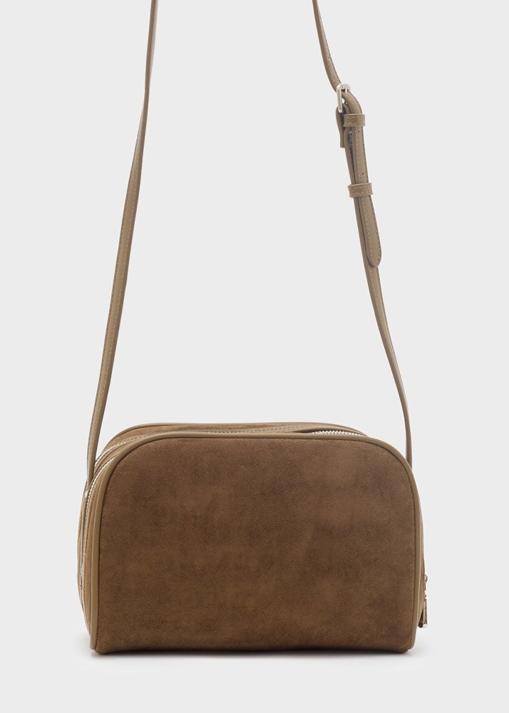 Borsa taco zip — Marrone