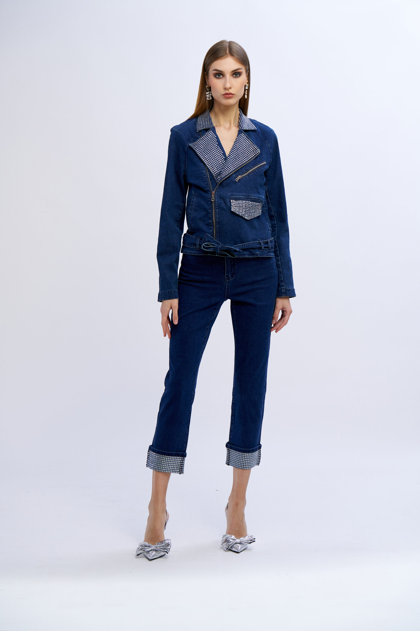 Jeans risvolto diamanti — Jeans, foto 4