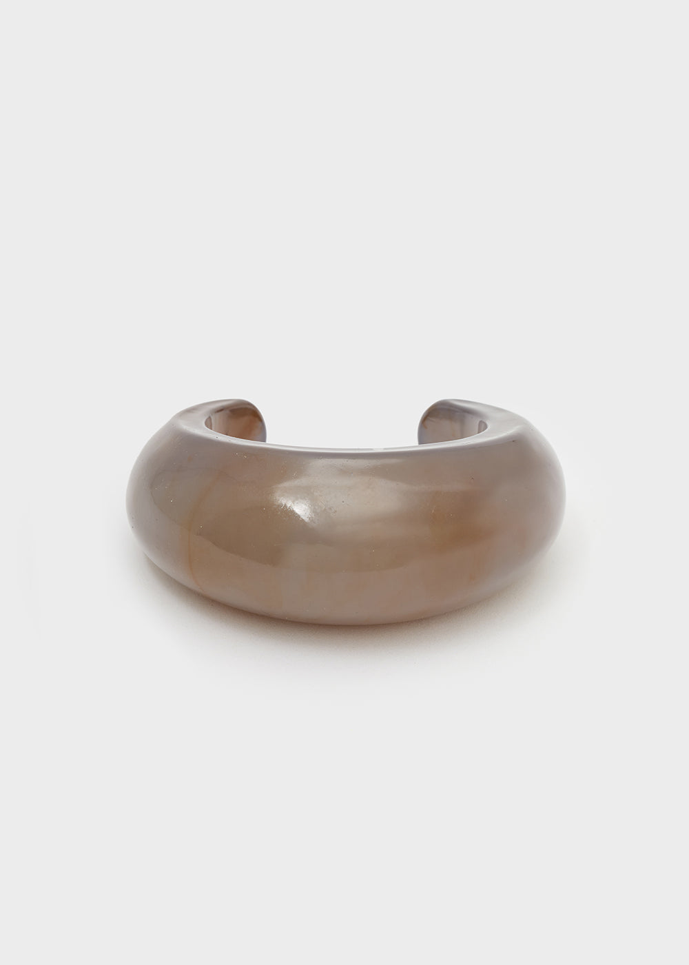 Bracciale bombato resina — Grigio