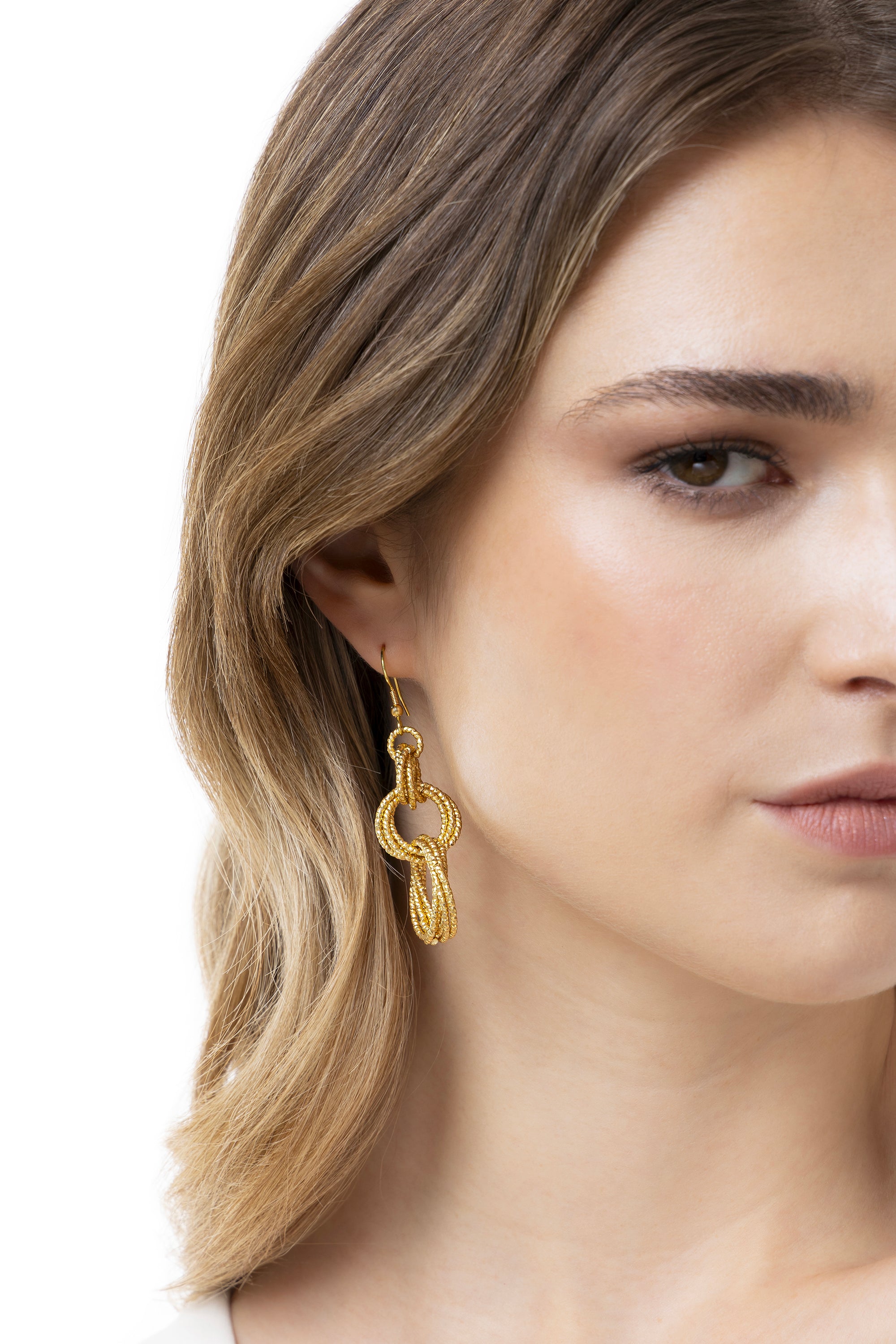 Orecchini lunghi — Oro, foto 3