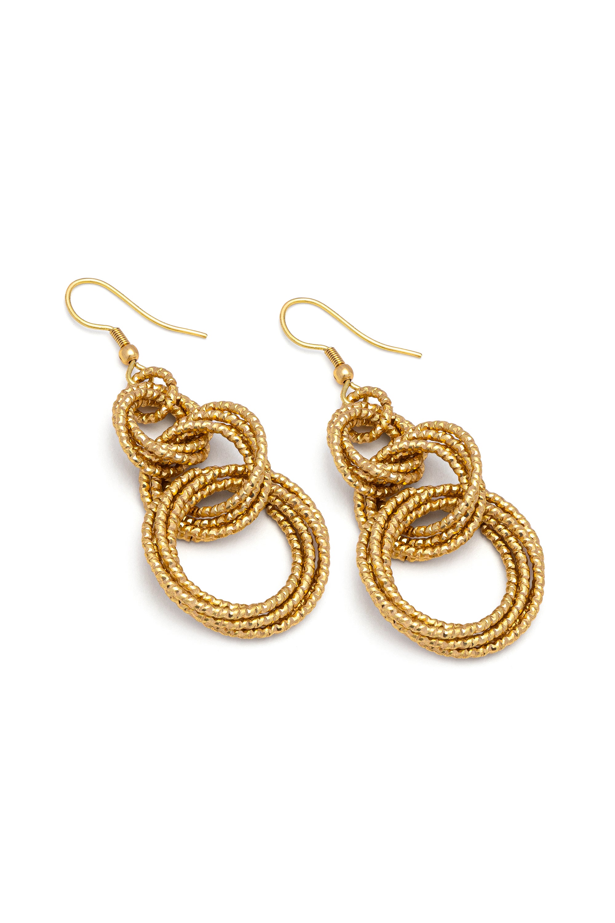 Orecchini lunghi — Oro, foto 4